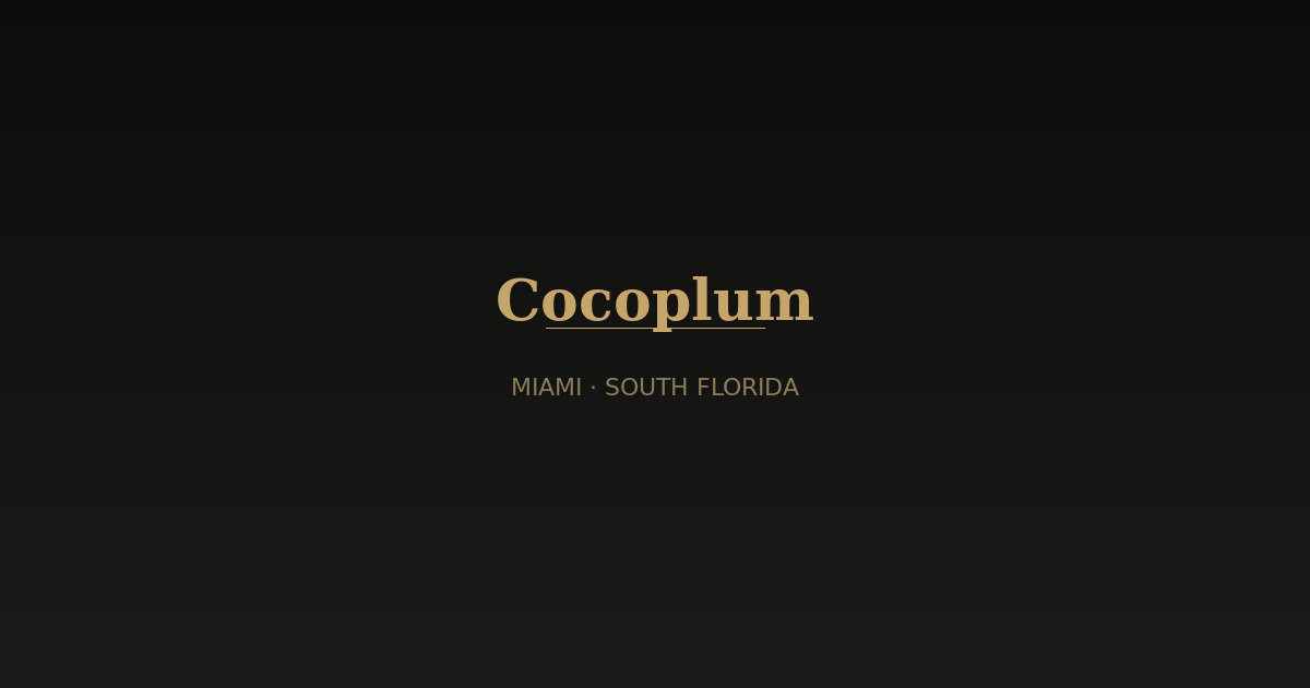Cocoplum rentals